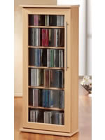 CD-Vitrine "Capello" mit Glastür für 210 CDs oder 80 DVDs
